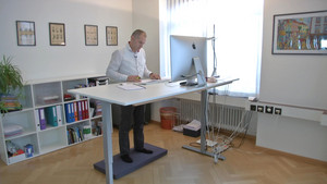 A healthy posture in the office