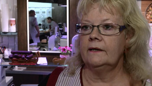 Barbara Pledl, works in the Luchsinger butcher’s shop, Switzerland  